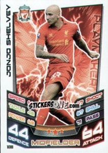 Sticker Jonjo Shelvey - English Premier League 2012-2013. Match Attax - Topps