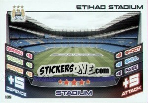 Sticker Etihad Stadium - English Premier League 2012-2013. Match Attax n. 109 - Topps
