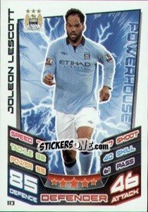 Sticker Joleon Lescott - English Premier League 2012-2013. Match Attax n. 113 - Topps
