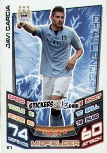 Figurina Javi Garcia - English Premier League 2012-2013. Match Attax - Topps