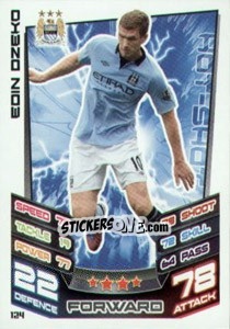 Sticker Edin Dzeko - English Premier League 2012-2013. Match Attax n. 124 - Topps