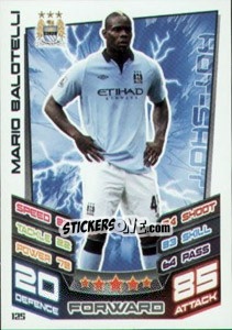 Sticker Mario Balotelli - English Premier League 2012-2013. Match Attax - Topps