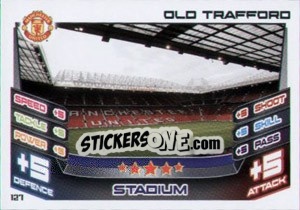 Sticker Old Trafford - English Premier League 2012-2013. Match Attax n. 127 - Topps