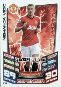 Sticker Nemanja Vidic - English Premier League 2012-2013. Match Attax - Topps