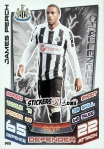 Sticker James Perch - English Premier League 2012-2013. Match Attax n. 149 - Topps