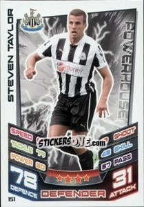 Sticker Steven Taylor - English Premier League 2012-2013. Match Attax n. 151 - Topps