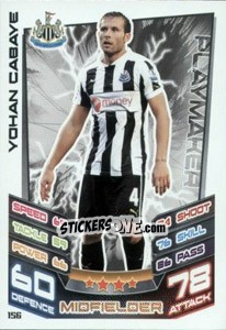 Sticker Yohan Cabaye - English Premier League 2012-2013. Match Attax - Topps