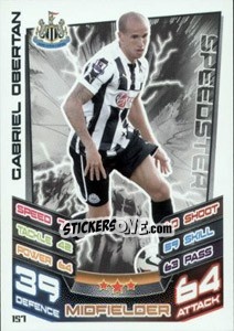 Sticker Gabriel Obertan - English Premier League 2012-2013. Match Attax n. 157 - Topps