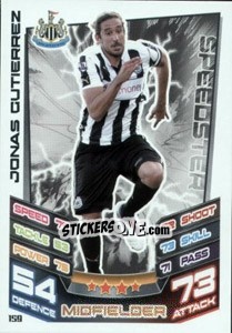 Sticker Jonas Gutierrez - English Premier League 2012-2013. Match Attax n. 159 - Topps