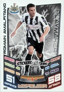 Sticker Romain Amalfitano - English Premier League 2012-2013. Match Attax n. 160 - Topps
