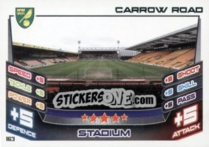 Cromo Carrow Road - English Premier League 2012-2013. Match Attax - Topps