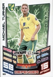 Sticker Michael Turner - English Premier League 2012-2013. Match Attax n. 165 - Topps