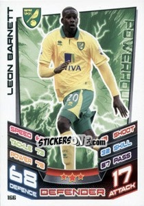 Figurina Leon Barnett - English Premier League 2012-2013. Match Attax n. 166 - Topps