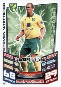 Sticker Steven Whittaker - English Premier League 2012-2013. Match Attax n. 167 - Topps