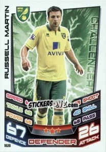 Sticker Russell Martin - English Premier League 2012-2013. Match Attax n. 169 - Topps