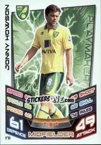 Sticker Jonny Howson - English Premier League 2012-2013. Match Attax - Topps