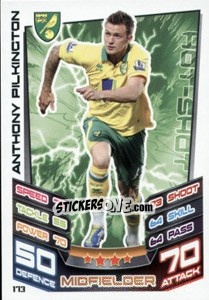 Figurina Anthony Pilkington - English Premier League 2012-2013. Match Attax n. 173 - Topps