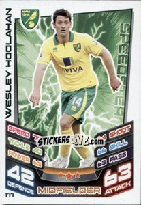Figurina Wesley Hoolahan - English Premier League 2012-2013. Match Attax n. 177 - Topps