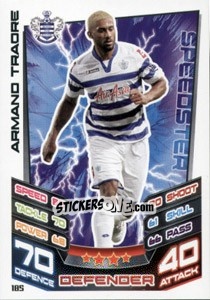 Sticker Armand Traore - English Premier League 2012-2013. Match Attax n. 185 - Topps
