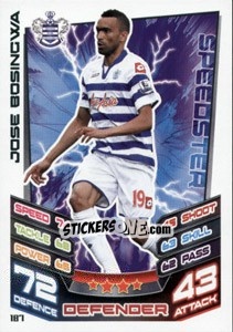 Sticker Jose Bosingwa - English Premier League 2012-2013. Match Attax n. 187 - Topps