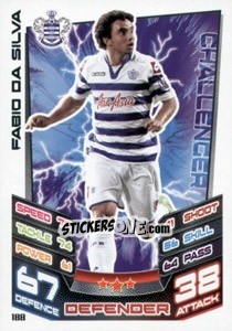 Sticker Fabio Da Silva - English Premier League 2012-2013. Match Attax - Topps