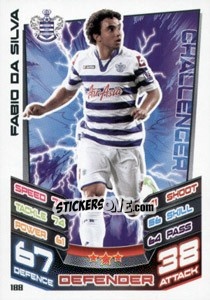 Sticker Fabio Da Silva - English Premier League 2012-2013. Match Attax n. 188 - Topps