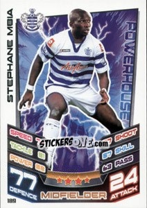 Sticker Stephane Mbia - English Premier League 2012-2013. Match Attax n. 189 - Topps