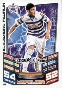 Cromo Alejandro Faurlin - English Premier League 2012-2013. Match Attax - Topps