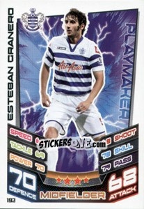 Sticker Esteban Granero - English Premier League 2012-2013. Match Attax n. 192 - Topps