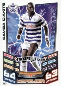 Sticker Samba Diakite - English Premier League 2012-2013. Match Attax n. 193 - Topps