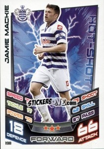 Sticker Jamie Mackie - English Premier League 2012-2013. Match Attax n. 198 - Topps
