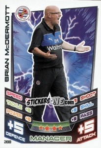 Sticker Brian McDermott - English Premier League 2012-2013. Match Attax n. 200 - Topps