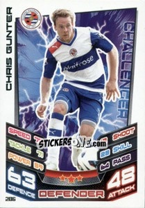 Sticker Chris Gunter - English Premier League 2012-2013. Match Attax n. 206 - Topps