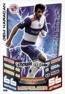 Sticker Jem Karagan - English Premier League 2012-2013. Match Attax - Topps