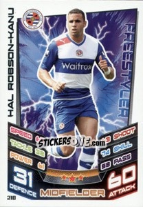 Sticker Hal Robson-Kanu - English Premier League 2012-2013. Match Attax n. 210 - Topps