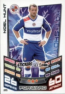 Sticker Noel Hunt - English Premier League 2012-2013. Match Attax n. 215 - Topps