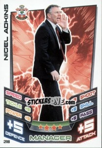 Figurina Nigel Adkins - English Premier League 2012-2013. Match Attax n. 218 - Topps