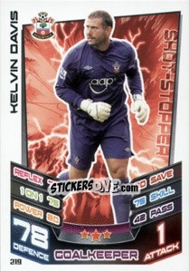 Sticker Kelvin Davis - English Premier League 2012-2013. Match Attax - Topps