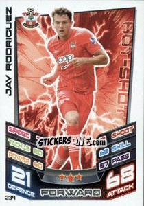 Sticker Jay Rodriguez - English Premier League 2012-2013. Match Attax n. 234 - Topps
