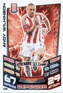Cromo Andy Wilkinson - English Premier League 2012-2013. Match Attax - Topps