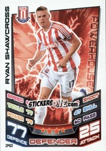 Cromo Ryan Shawcross - English Premier League 2012-2013. Match Attax - Topps