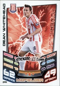 Sticker Dean Whitehead - English Premier League 2012-2013. Match Attax n. 244 - Topps