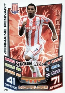 Sticker Jermaine Pennant - English Premier League 2012-2013. Match Attax - Topps