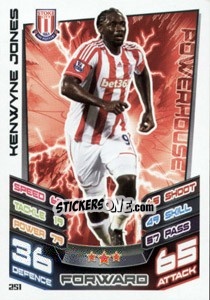 Sticker Kenwyne Jones - English Premier League 2012-2013. Match Attax n. 251 - Topps