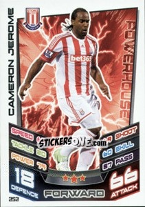 Sticker Cameron Jerome - English Premier League 2012-2013. Match Attax n. 252 - Topps