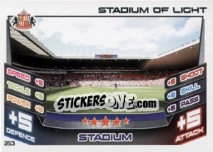 Cromo Stadium Of Light - English Premier League 2012-2013. Match Attax n. 253 - Topps