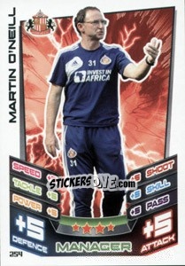 Figurina Martin O'Neill - English Premier League 2012-2013. Match Attax - Topps