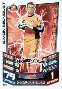 Sticker Simon Mignolet - English Premier League 2012-2013. Match Attax - Topps