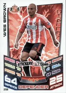 Figurina Wes Brown - English Premier League 2012-2013. Match Attax - Topps