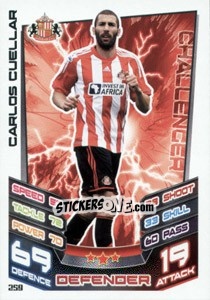 Sticker Carlos Cuellar - English Premier League 2012-2013. Match Attax n. 259 - Topps